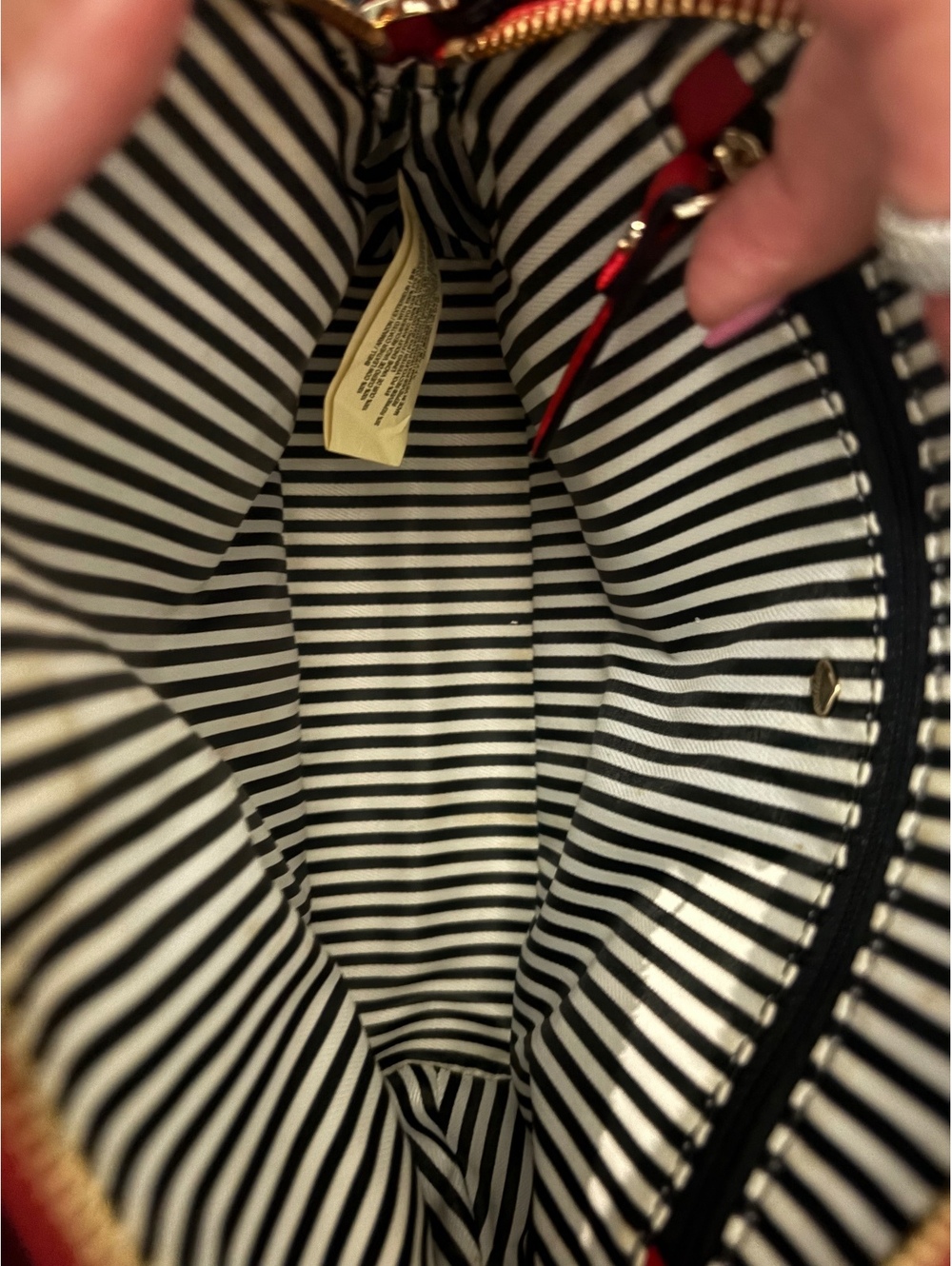 Kate Spade Red Saffiano Leather Dome Crossbody Bag - Picture 8 of 9